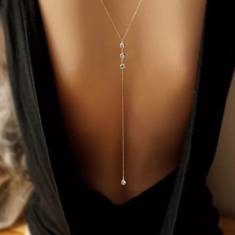Korean Fashion Pearl Chain Cho - Body Jewelry Back avis et prix