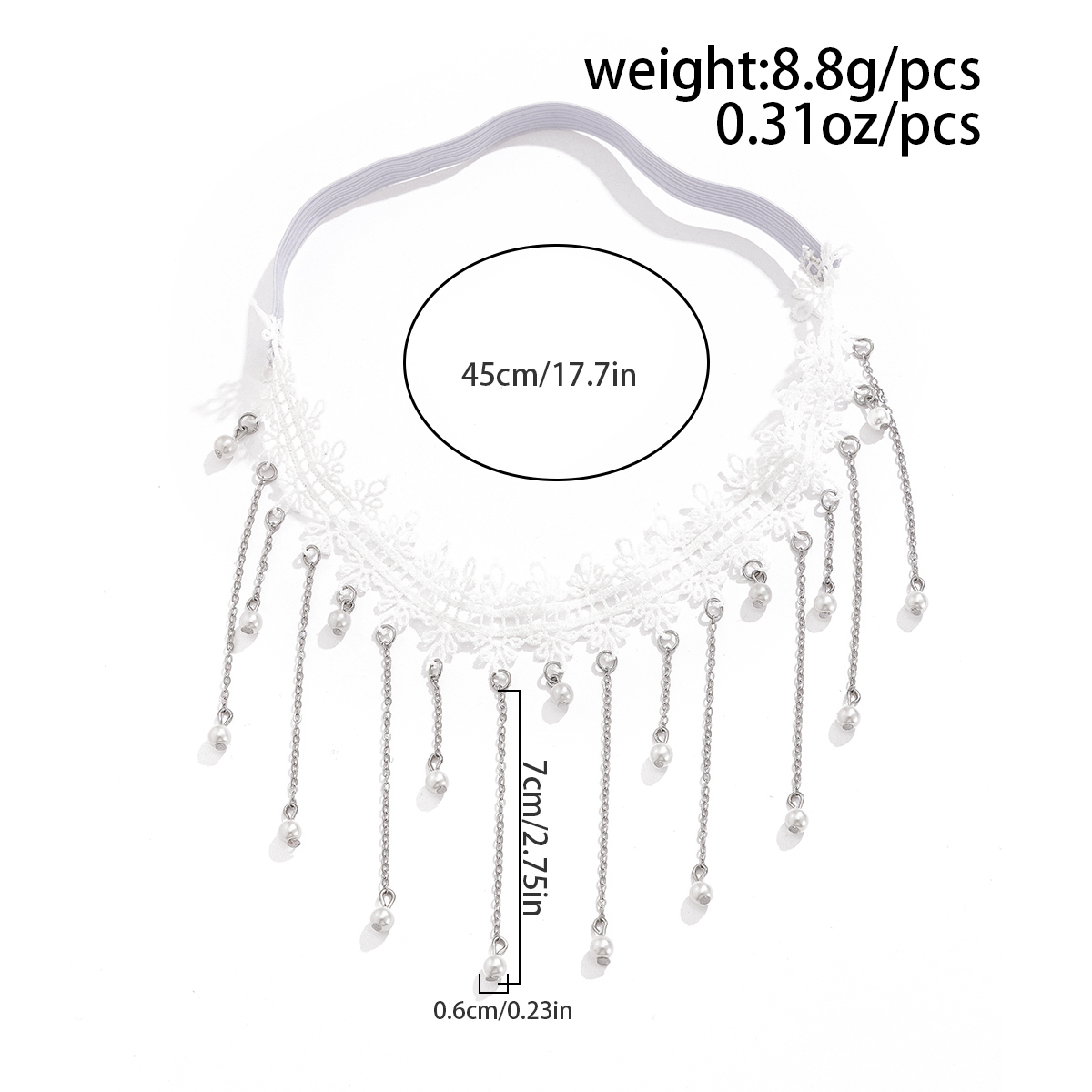 KunJoe Sexy Elegant White Lace - Body Jewelry Thigh Chain avis et prix