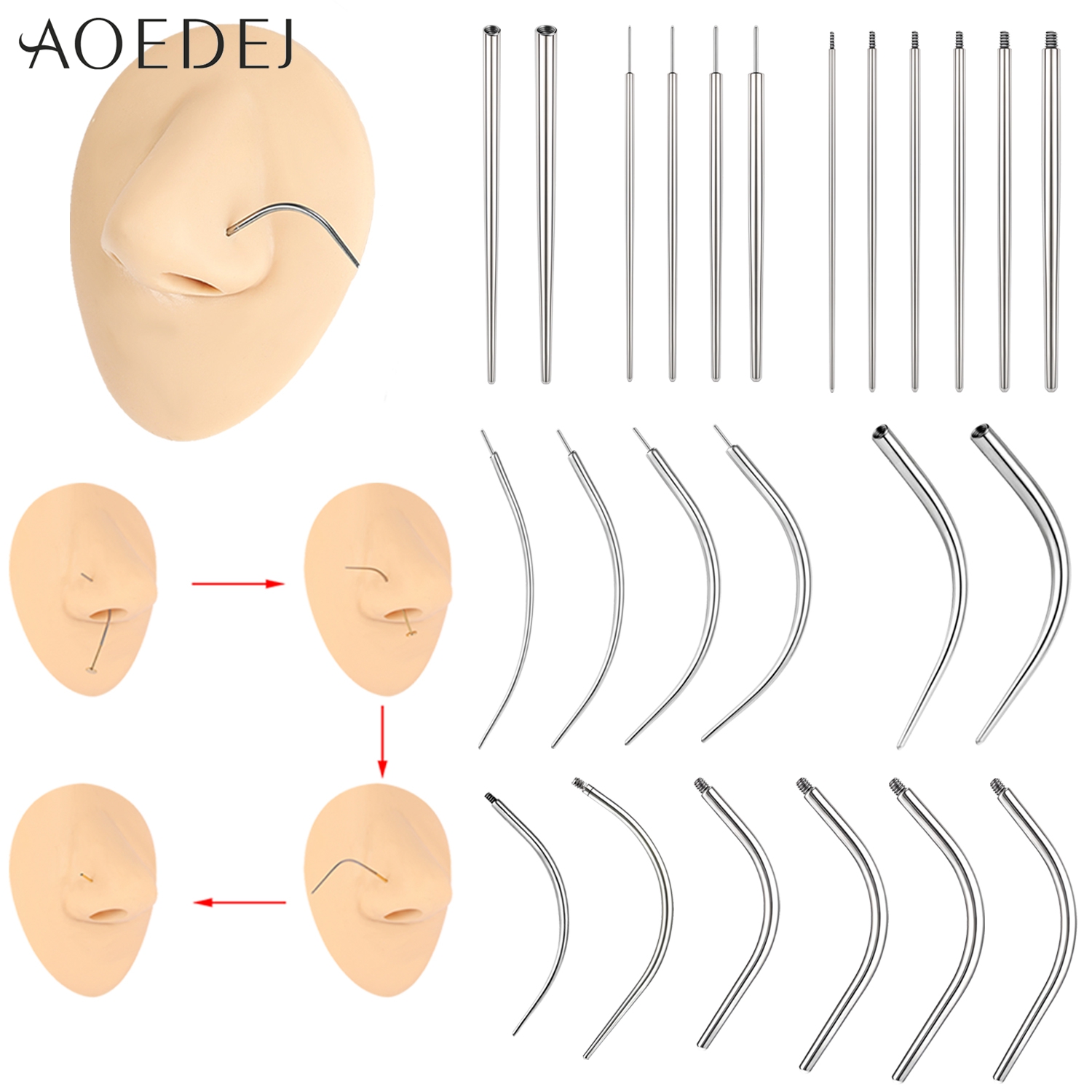 AOEDEJ 1 Piece Stainless Steel - Nostril Screw Pin avis et prix